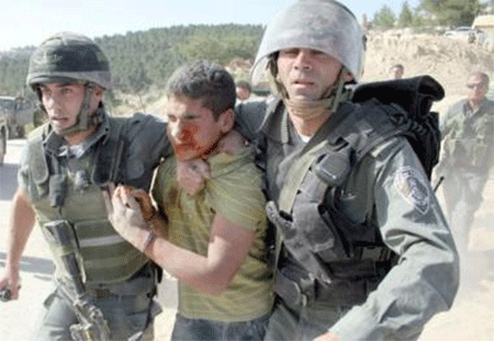 arresto a un menor palestino
